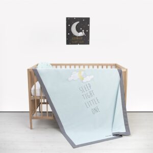 Yazılı Bebek Yatak Örtüsü Mint - Görsel 3